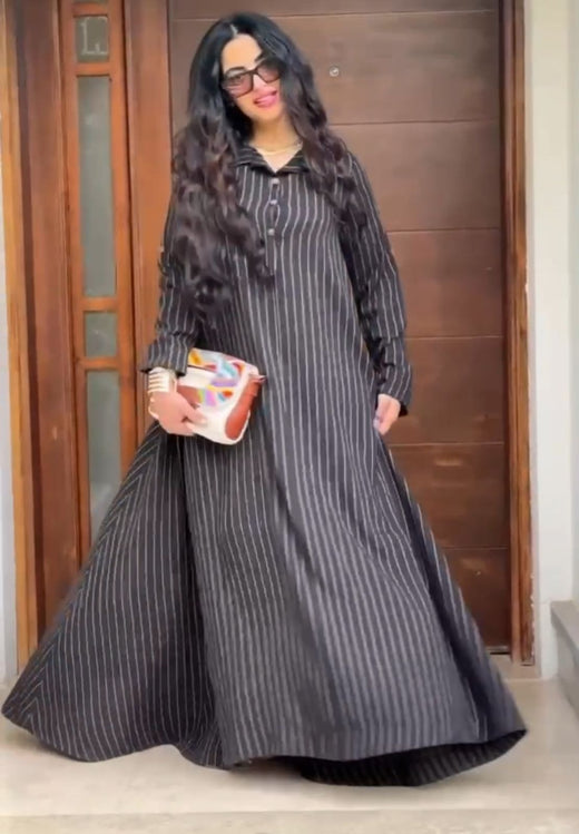 Robe femme Lolah Rayee – vue produit 5 – Nilo Maroc - Nilo Maroc