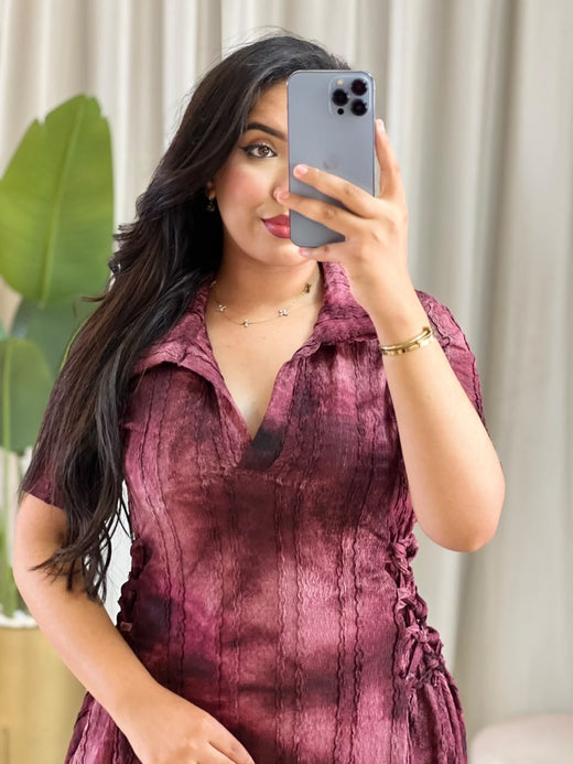 Robe femme Tie-dye – vue produit 4 – Nilo Maroc - Nilo Maroc