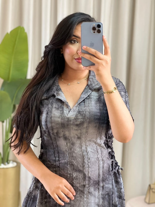 Robe femme Tie-dye – vue produit 13 – Nilo Maroc - Nilo Maroc