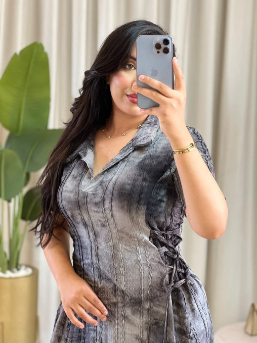 Robe femme Tie-dye – vue produit 12 – Nilo Maroc - Nilo Maroc