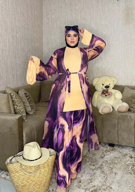 Burkini femme Nokhba – vue produit 1 – Nilo Maroc - Nilo Maroc