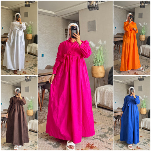 Robe femme Poplin Werda - Nilo Maroc