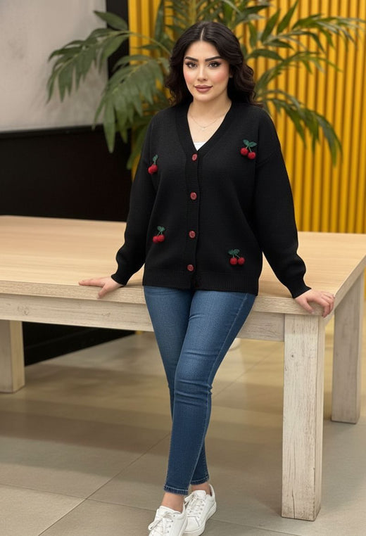 Ensemble femme Tricot Cerise - Nilo Maroc