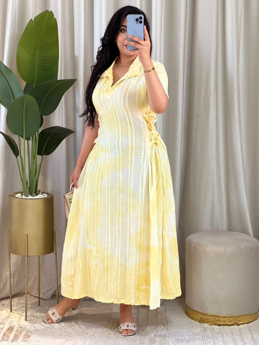 Robe femme Tie-dye – vue produit 7 – Nilo Maroc - Nilo Maroc