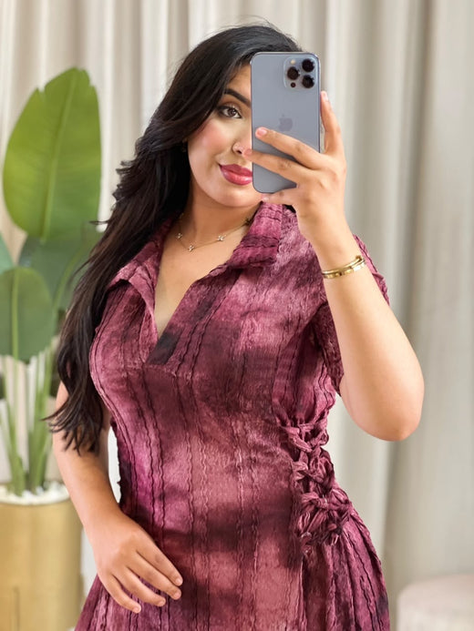 Robe femme Tie-dye – vue produit 3 – Nilo Maroc - Nilo Maroc