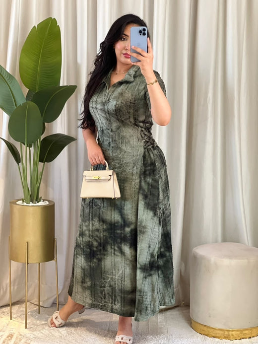 Robe femme Tie-dye – vue produit 17 – Nilo Maroc - Nilo Maroc