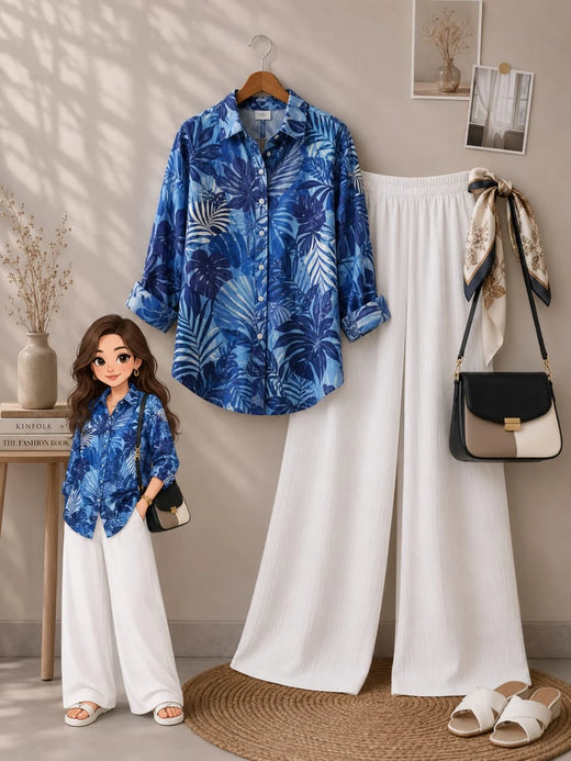 Ensemble femme Warda – vue produit 2 – Nilo Maroc - Nilo Maroc