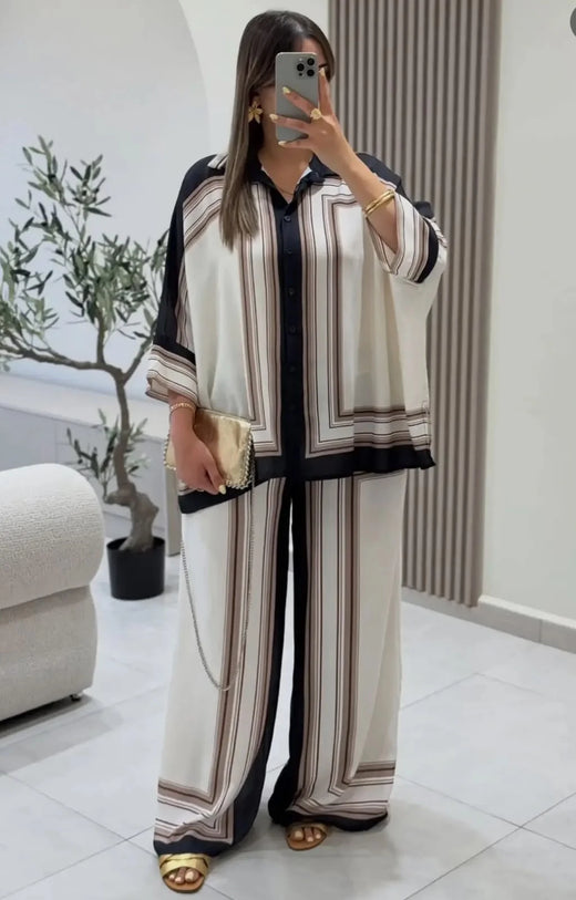 Ensemble femme Chic Patterned – vue produit 7 – Nilo Maroc - Nilo Maroc