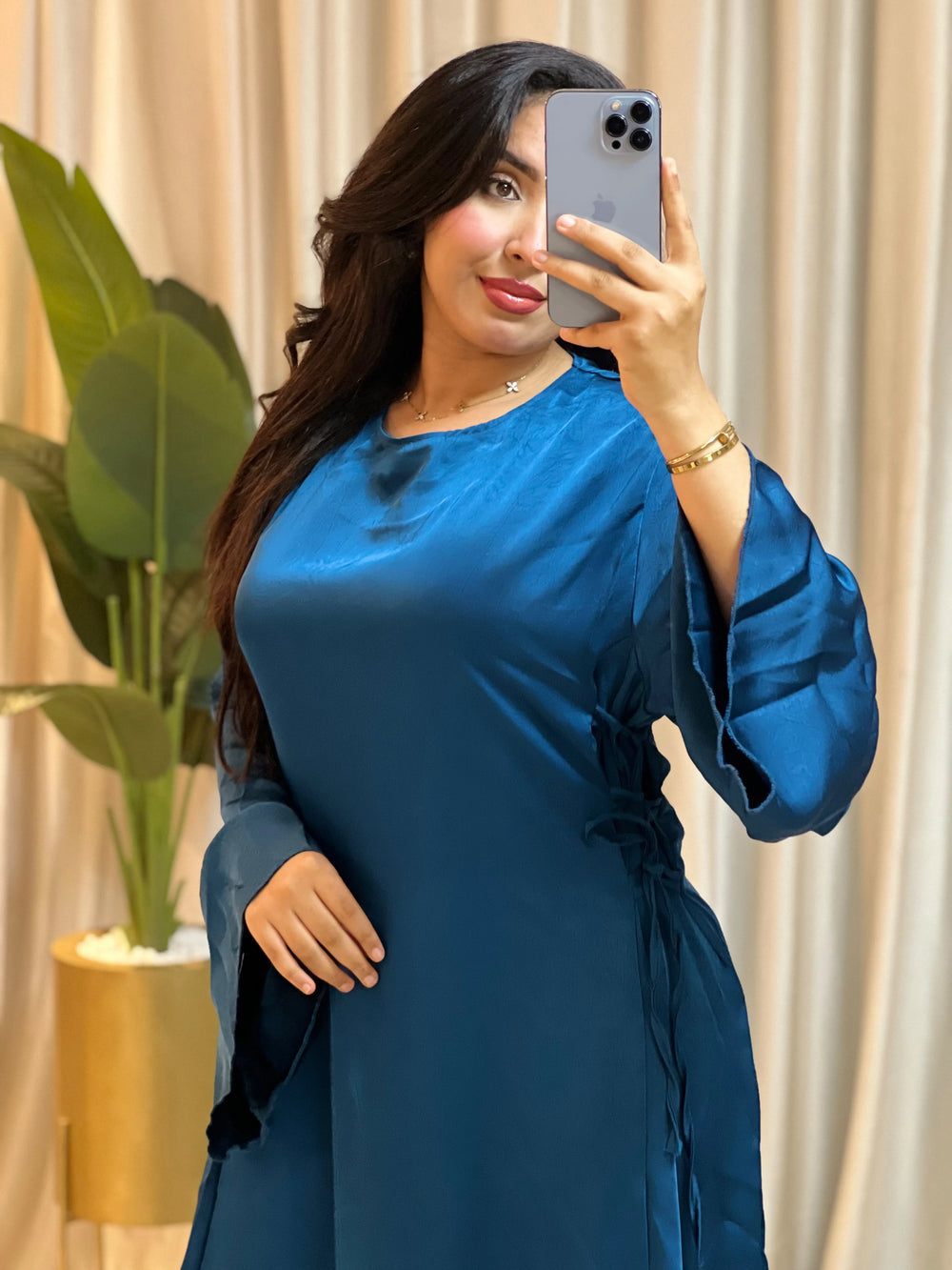 Robe femme satinée Farwasi - Nilo Maroc